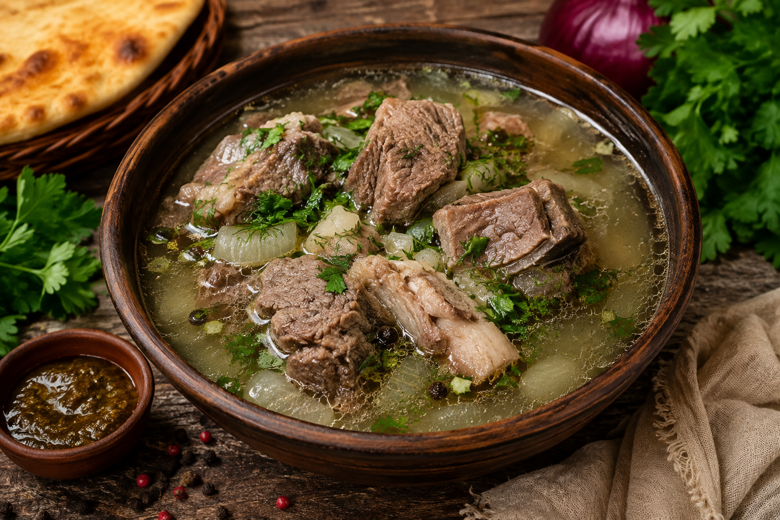 Traditional Georgian Bozbashi Recipe with Lamb | Authentic Georgian Soup
